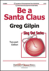Be a Santa Claus Two-Part choral sheet music cover